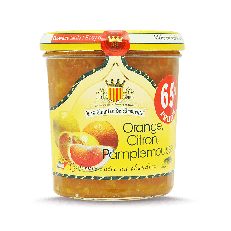 Confiture d'Orange Citron Pamplemousse