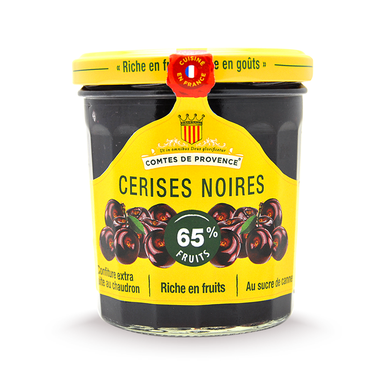 Confiture méditerranéenne-cerises noires-comtes-de-provence