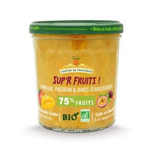 Confiture de Mangue Passion & Baies d'Argousier BIO