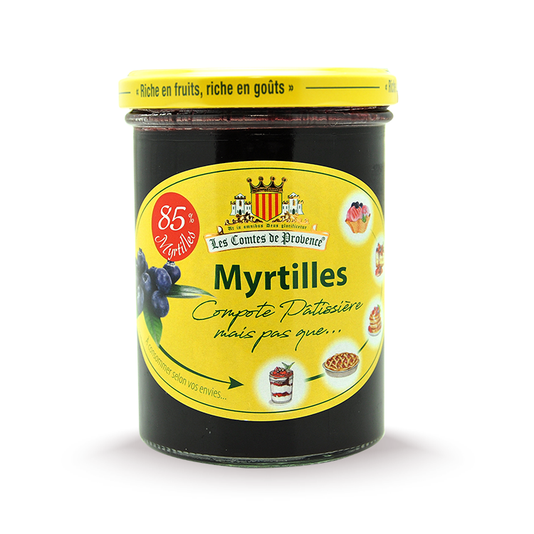 Compote de Myrtilles traditionnelle pur fruit