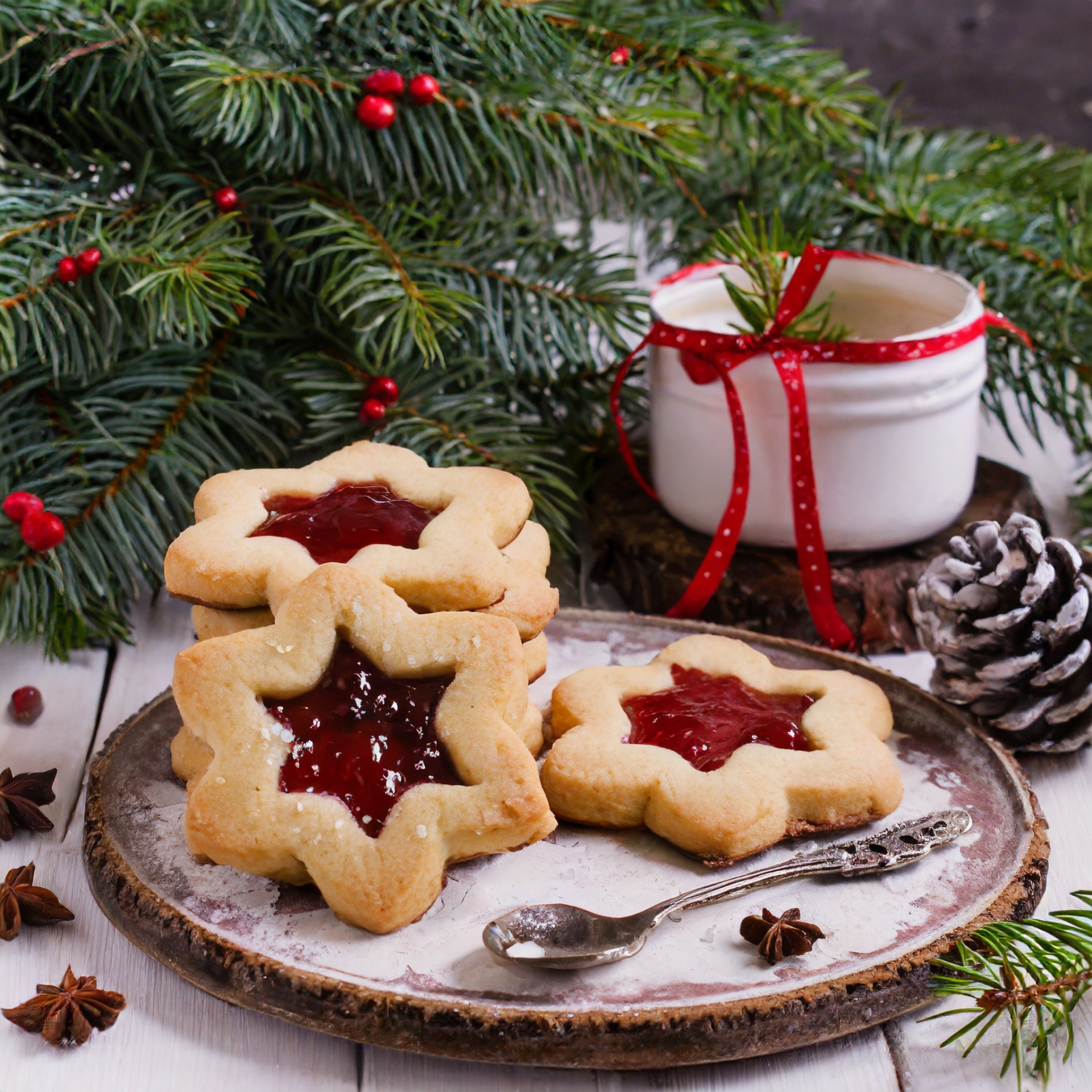 sablés de noël à la confiture 32127