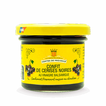 Confit de Cerises Noires au Vinaigre Balsamique