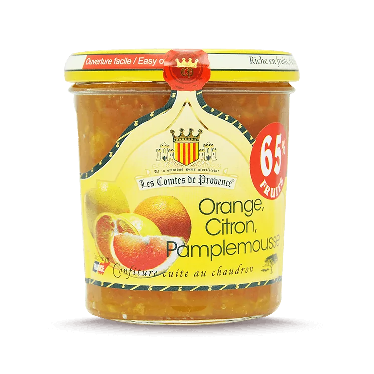 Confiture d'Orange Citron Pamplemousse