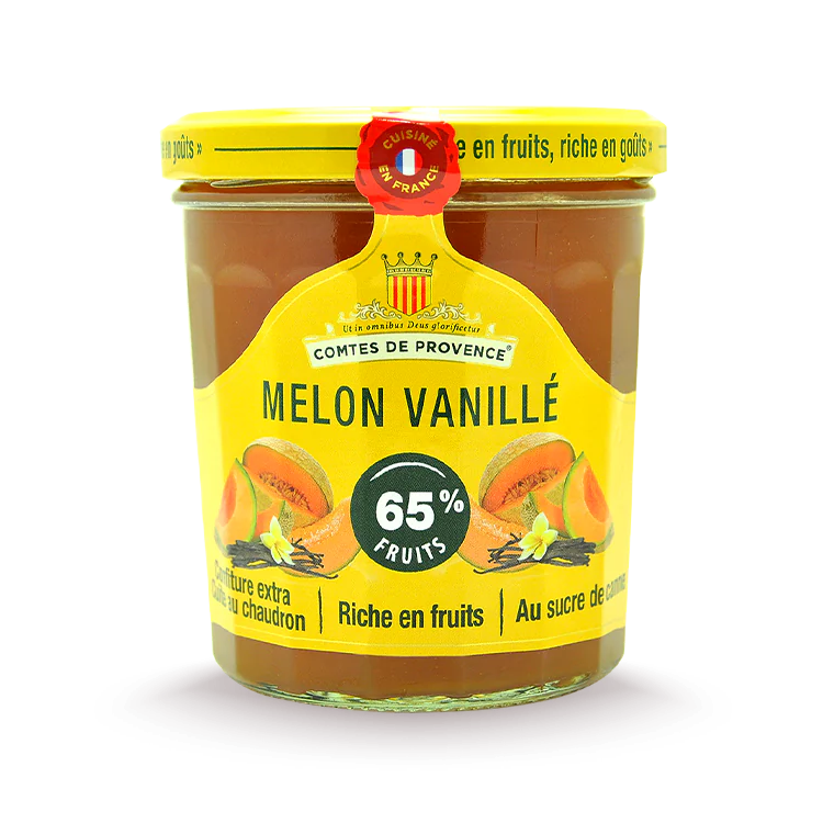 Confiture méditerranéenne-melon vanillé-comtes-de-provence