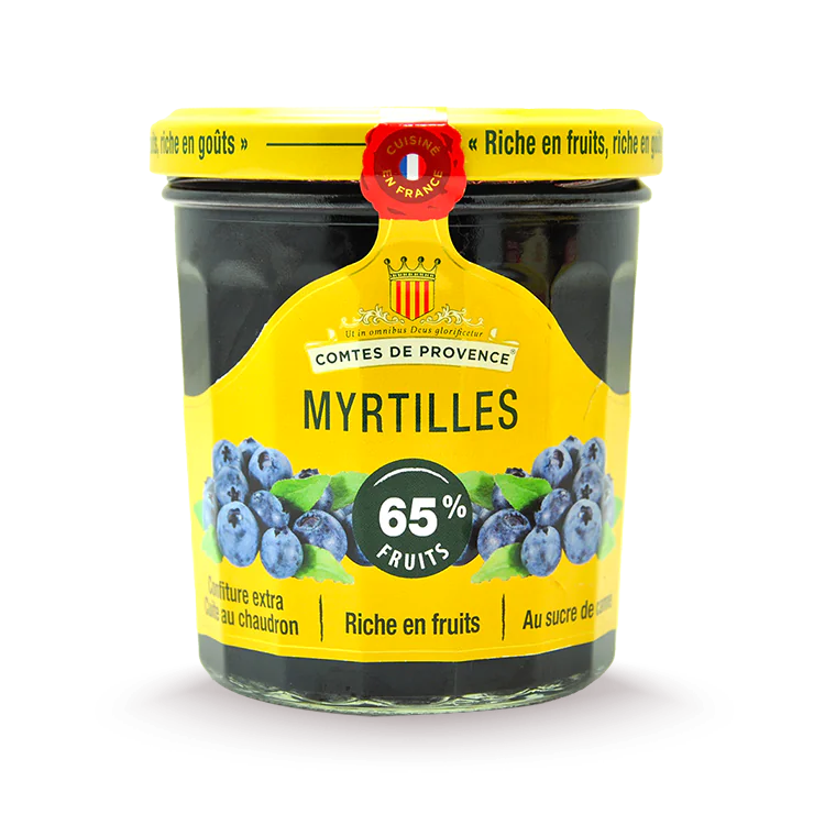 Confiture méditerranéenne-myrtilles-comtes-de-provence