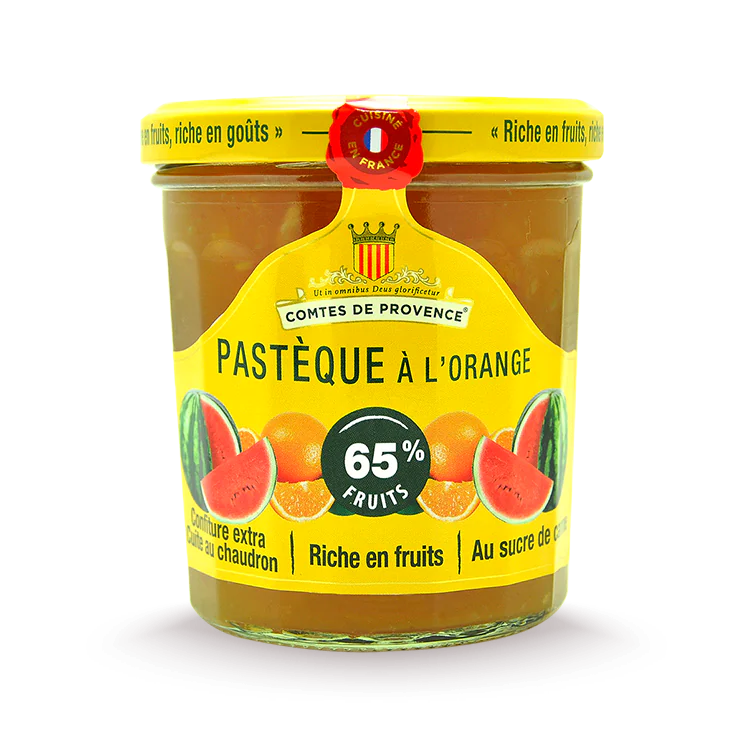 Confiture méditerranéenne-pastèque à l'orange-comtes-de-provence