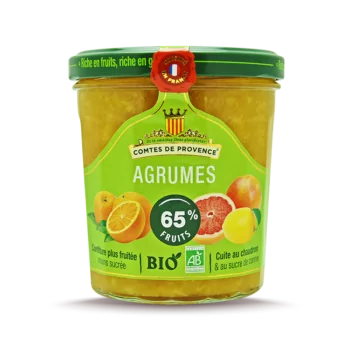 Mermelada de cítricos ecológica (naranjas, limones, pomelos)