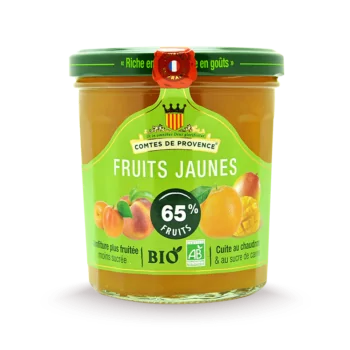 Mermelada de frutos amarillos (albaricoques, melocotones, mangos, naranjas)