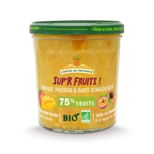 Confiture de Mangue Passion & Baies d'Argousier BIO